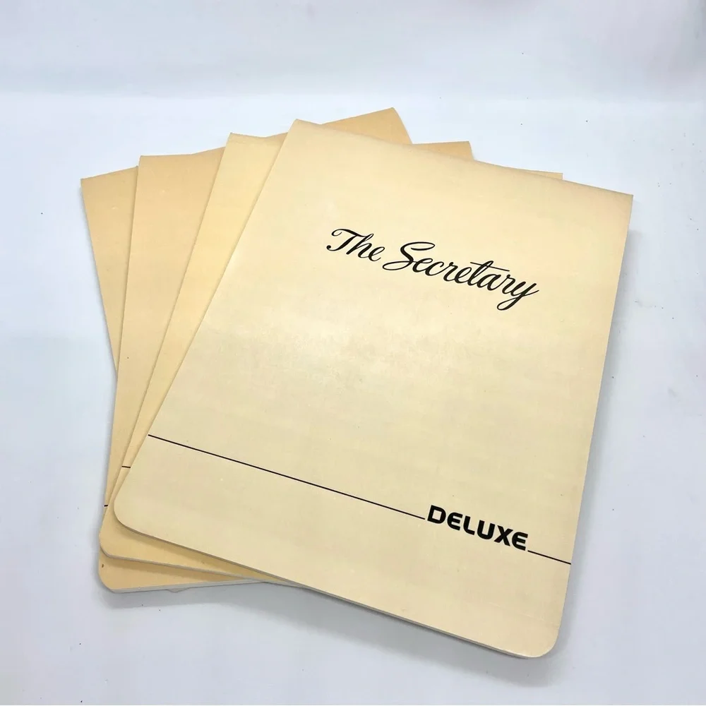 4 DeLuxe The Secretary Bank Checkbook Ledgers Transaction Books Vintage Unused